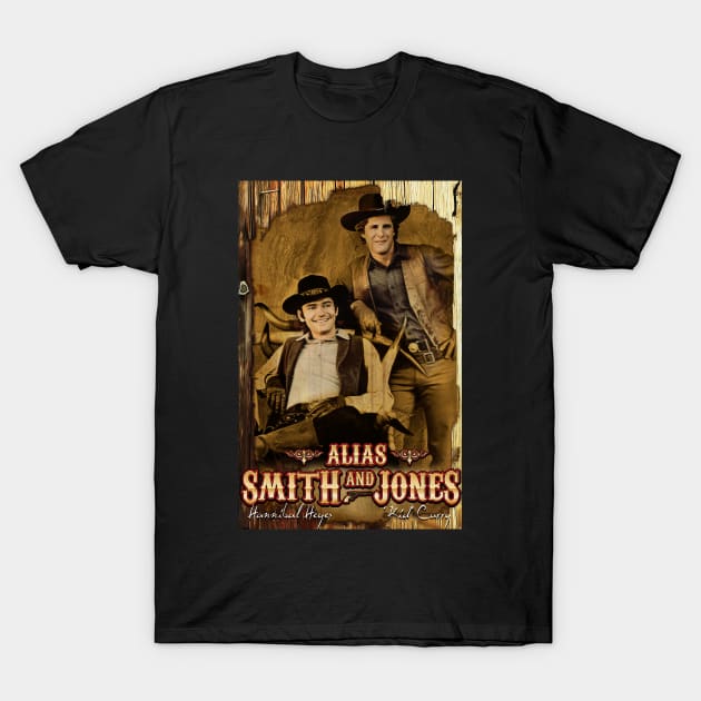 Alias Smith And Jones Cult TV Fan Art Design T-Shirt by HellwoodOutfitters